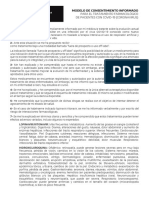 Covid 19 - Modelo Consentimiento Informado PDF