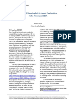We Need Meaningful, Systemic Evaluation, Not A Preschool PISA PDF