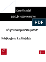 Inženjerski Materijali. Fizikalni parametri-NB-2019-20 PDF
