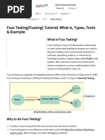 Fuzz Testing (Fuzzing) Tutorial - What Is, Types, Tools & Example