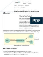 Fuzz Testing (Fuzzing) Tutorial - What Is, Types, Tools & Example