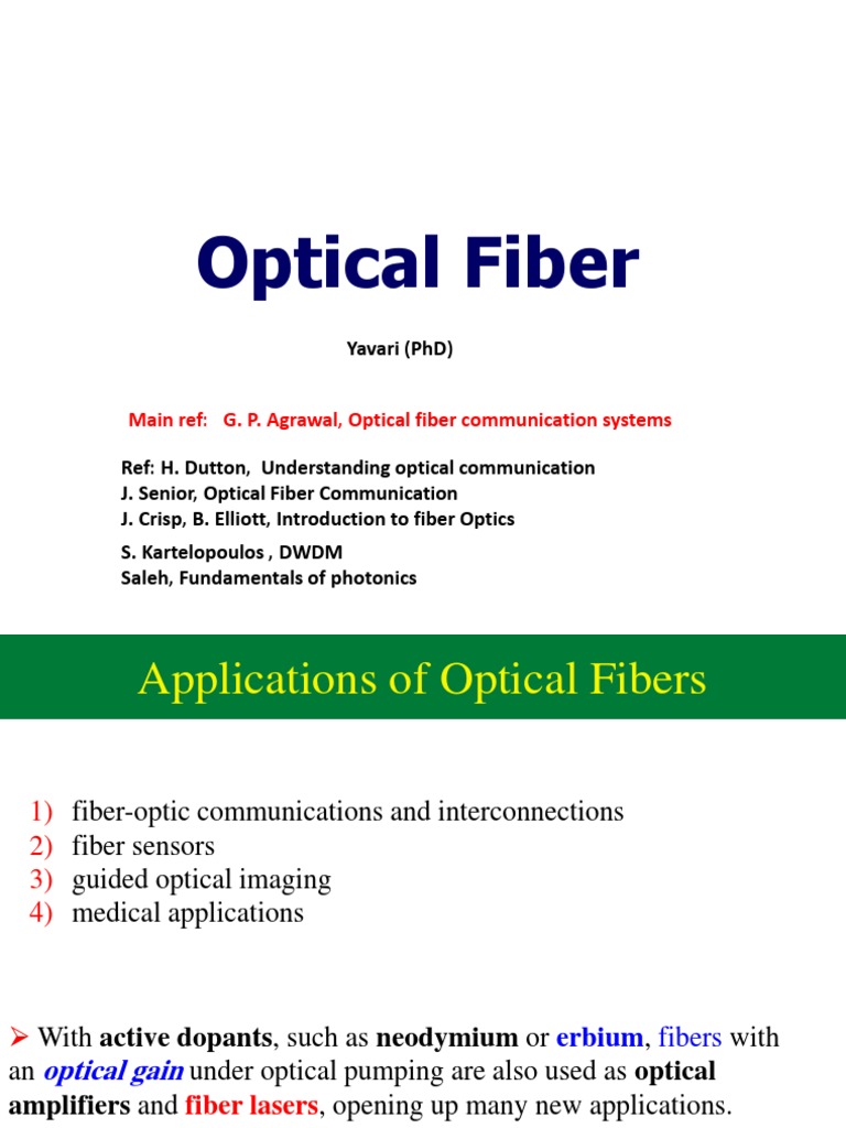 Optelec2 PDF | PDF | Dispersion (Optics) | Optical Fiber
