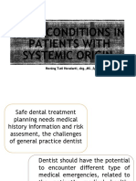 Managing Oral Health for Patients with Systemic Conditions