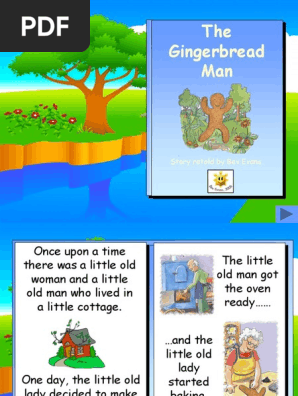 Gingerbread Man Story Book