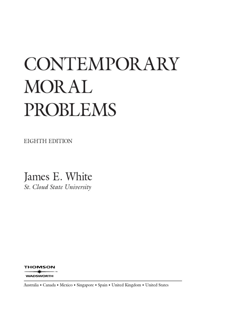 Contemporary Moral Problems | Download Free PDF | Utilitarianism | Social Contract