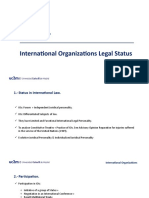 Unit 7: International Organizations Legal Status