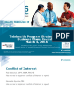 Telehealth Program Strategies and Business Plans Revealed March 4, 2016