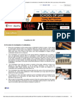 Procedure For Investigation of Combinations - Competition Act - 2002 - Bare Acts - Law Library - AdvocateKhoj