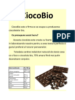CiocoBio Este o Firma Ce Se Ocupa Cu Producerea Ciocolatelor Bio