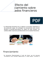 Efecto Del Financiamiento Sobre Los Estados Financieros