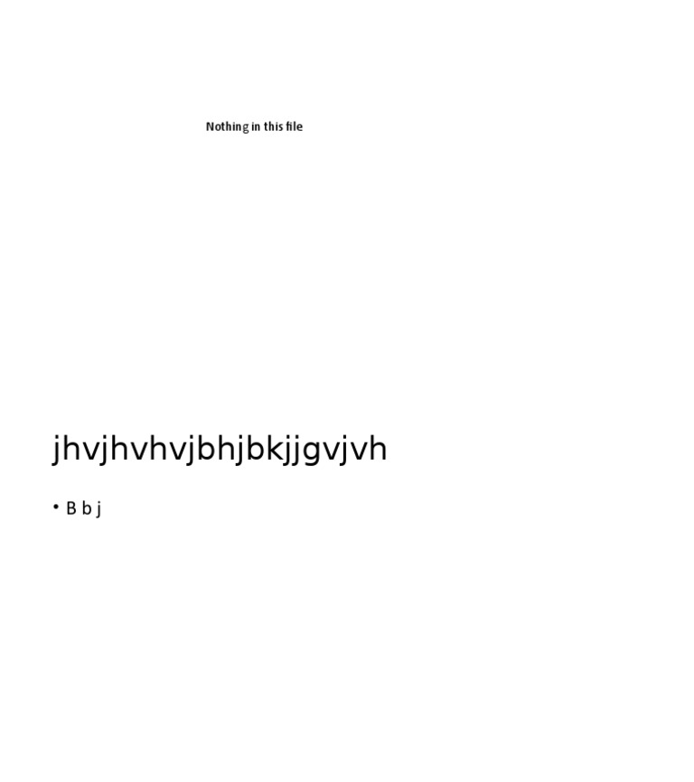 Empty Document Overview | PDF