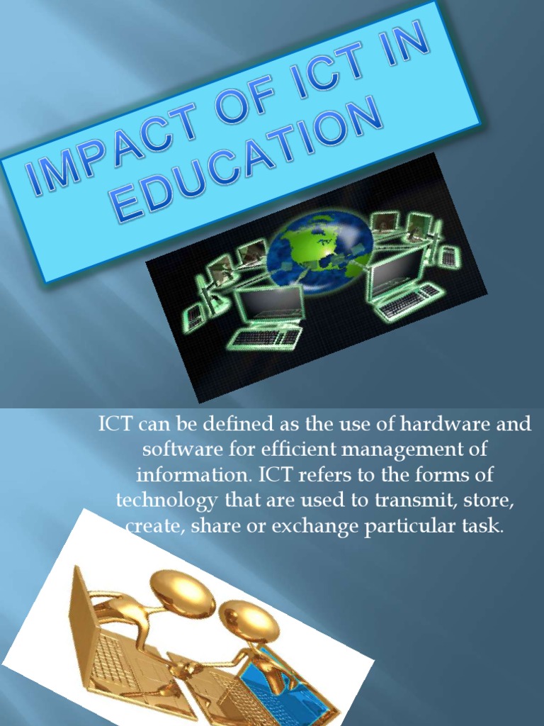 Impact of ICT on Education | PDF | Educational Technology | Curriculum
