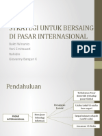 Strategi Untuk Bersaing Di Pasar Internasional