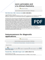 Immunosensors - Principles and Applications To Clinical Chemistry