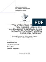 Propuesta Plan Proyecto Disminuir Brecha Vulnerabilidad PDF
