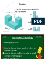 Starter: - Can You Draw The 3D Image Represented by These Plans and Elevations