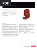ABB TPU 4x.xx Indoor Current Transformers | PDF | Transformer ...
