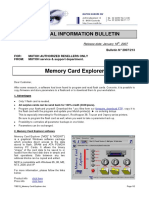 Memory Card Explorer: Technical Information Bulletin