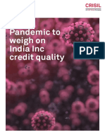 CRISIL Ratings - Report - Pandemic To Weigh On India Inc Credit Quality - 03april2020 PDF