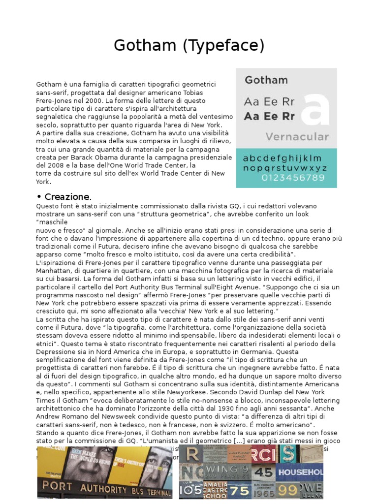 Gotham Typeface | PDF