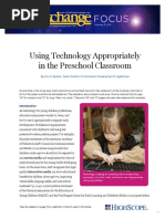 Using Technology Appropriately in Classroom