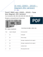 Ford C-MAX mk1 (2003 - 2010) - Fuse Box Diagram (EU Version)