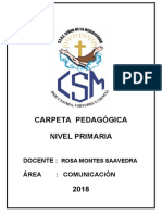 CARPETA PEDAGÓGICA 2018 TRABAJADA POR COORDINACIONES