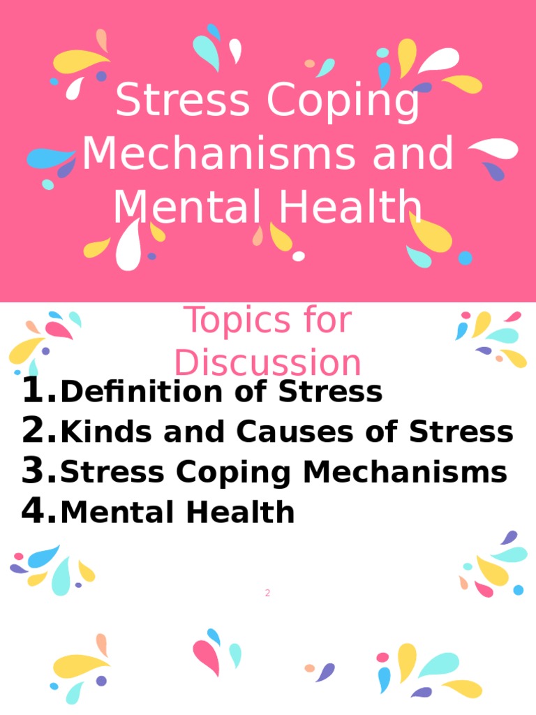 Stress Coping Mechanisms & Mental Health | PDF | Stress (Biology ...