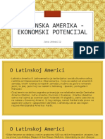 Latinska Amerika - Ekonomski Potencijal