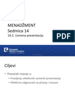 14.2, Usmena prezentacija