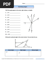 Classifying Angles