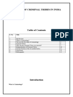 A Study of Criminal Tribes in India: S. No. Title No