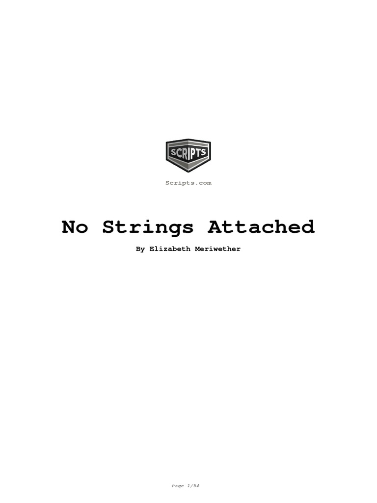 No Strings Attached Script PDF