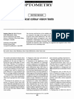 Optometry: Clinical Colour Vision Tests
