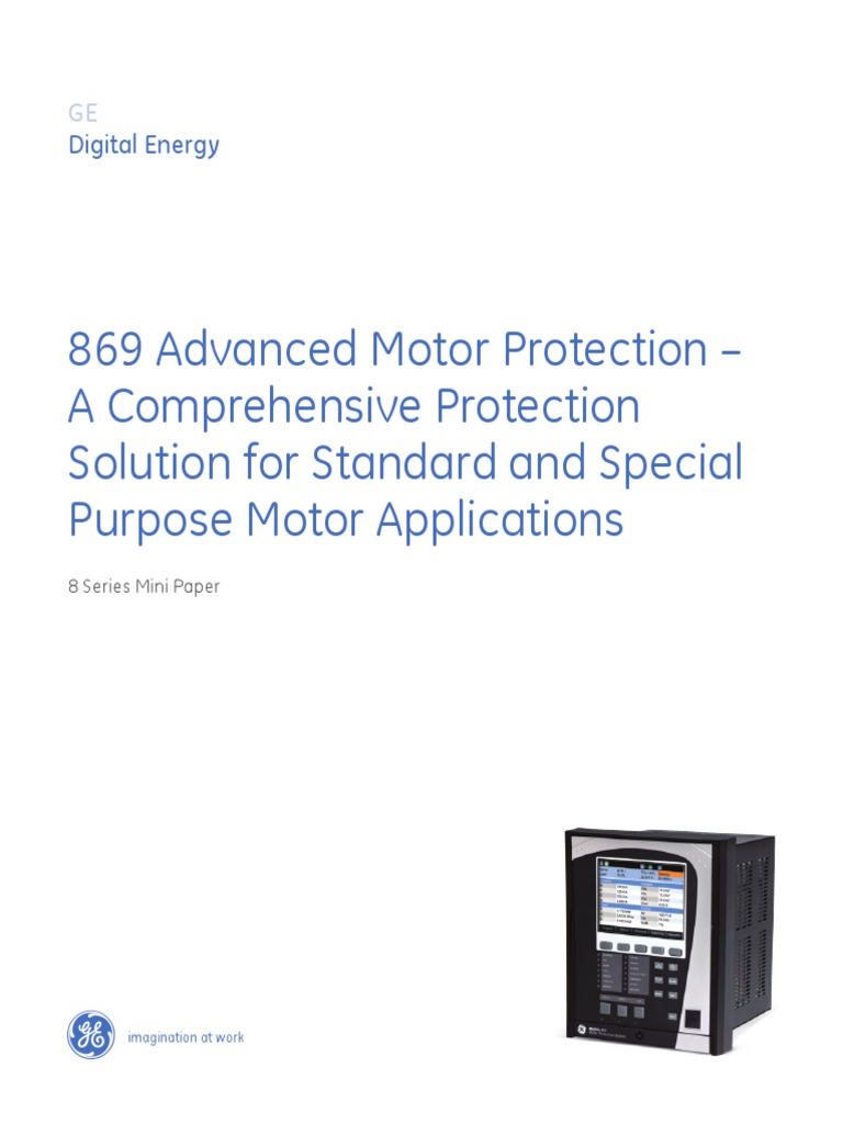 869 Advanced Motor Protection - A Comprehensive Protection Solution For ...