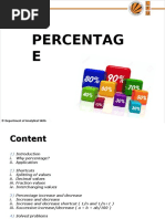 Percentag E: © Department of Analytical Skills