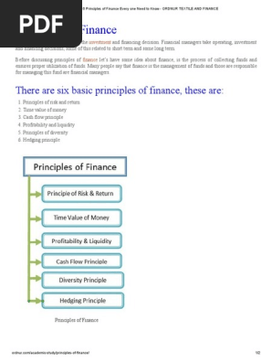 6 Essential Principles of Finance | PDF | Market Liquidity | Investing