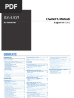 RX-A700 Manual PDF