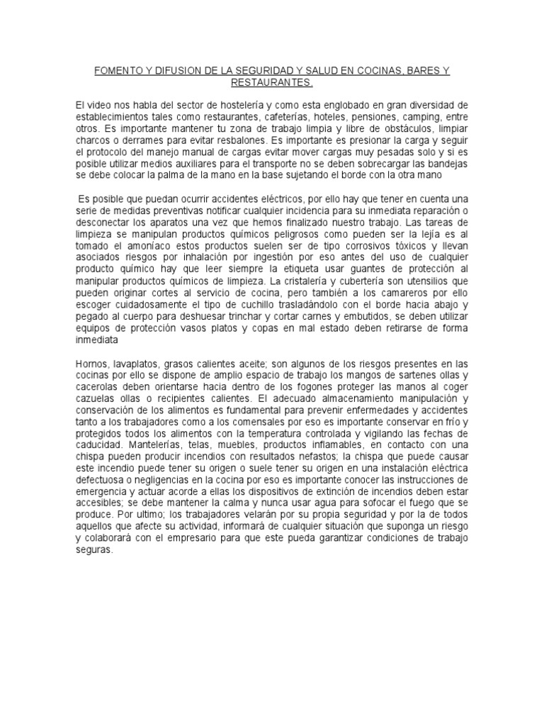 Normas de Seguridad en Cocinas | PDF | Estufa de cocina | Naturaleza