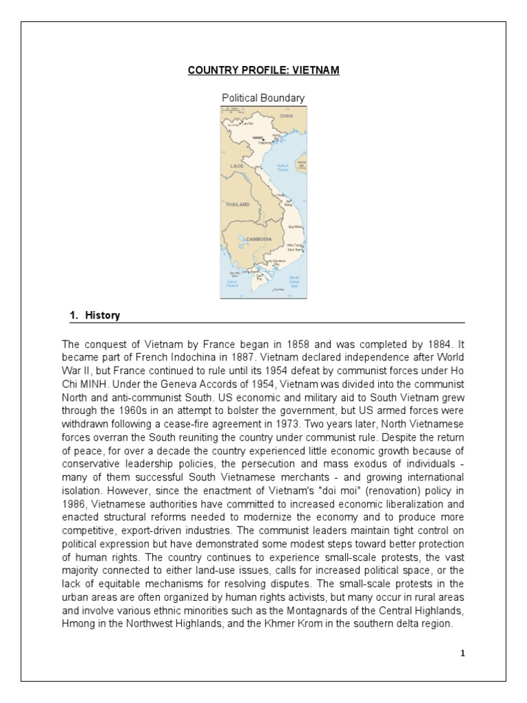 VIETNAM COUNTRY PROFILE PDF intelligence overview