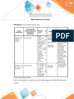 Matriz - Resumen - Diagrama - Causa - Efecto - Pedro Antonio Galicia