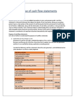 Purpose of Cash Flow Statement