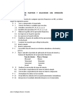 Fórma de Plantear y Solucionar Una Operación Financiera