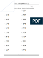 Name: Date: Determine The Place Value and Value of Each Underlined Digit