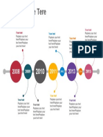 Horizontal Irregular Circles Timeline