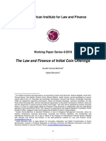 Aurelio Gurrea Martínez & Nydia Remolina - The Law and Finance of Initial Coin Offerings (2019)