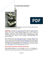 B304: Phase Contrast Microscopy Phase Contrast Microscope