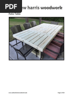 Andrew Harris Woodwork Patio Table