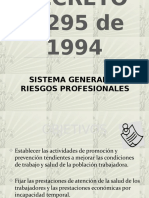 Exposicion Decreto 1295 - 1994