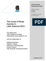 The Costs of Road Injuries in Latin America 2013 PDF